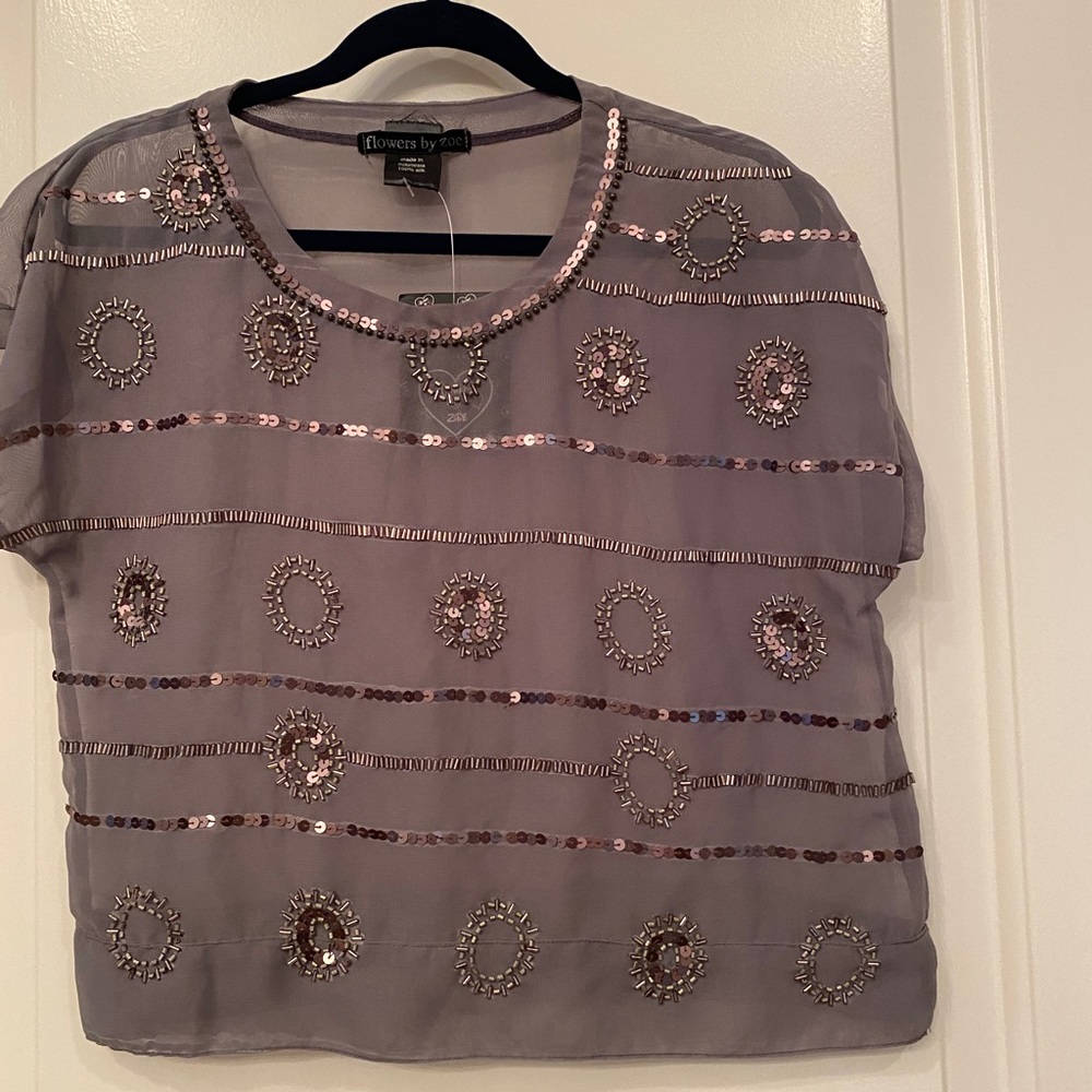 Flowers by Zoe Fancy Embellished Girls  Top